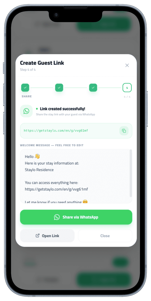 Send in seconds on WhatsApp